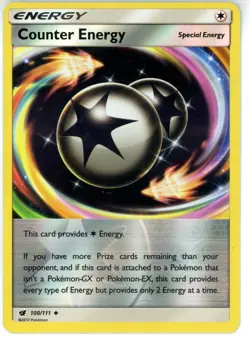 Pokemon TCG Counter Energy 100/111 Sm-Crimson Invasion Reverse Holo - Image 1