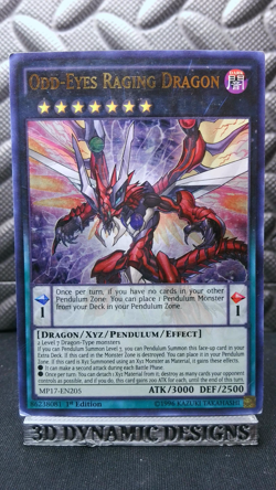 | Yugioh Odd-Eyes Raging Dragon MP17-EN205 1st Edition Ultra Rare PL ?? | - Image 1