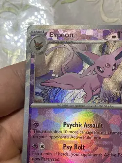 Scarlet And Violet Prismatic Evolutions Espeon Pokeball Card. - Image 4