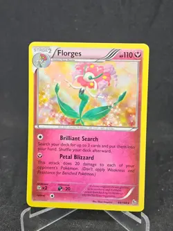 Pokemon Card Florges 66/106 Flashfire Holo Rare - Image 1