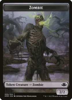 4x Zombie Token - NM - Dominaria Remastered - SPARROW MAGIC - Image 1