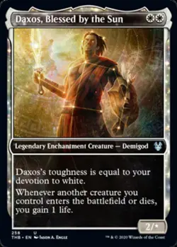 4x Daxos, Blessed by the Sun - Foil - Showcase MTG Theros Beyond Death NM Magic - Image 1