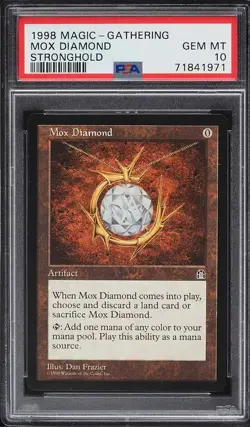 PSA 10 Mox Diamond Stronghold MTG - Image 1