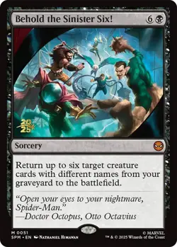 Behold the Sinister Six! [Marvel's Spider-Man Prerelease Promos] Lightly Played - Image 1