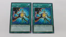 2x SOUL TAKER SPELL CARD UNLIMITED DEM2-EN016 COMMON YUGIOH NM UNPLAYED - Image 1