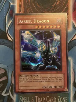 VLP Yugioh Asian English Barrel Dragon Prismatic Secret Rare VB5-003 - Image 1