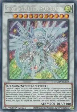 Yugioh! LP Shooting Majestic Star Dragon - DAMA-EN039 - Secret Rare - 1st Editio - Image 1