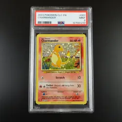 PSA 9 Charmander 001/034 Pokemon Classic Collection English Holo Graded Card - Image 1