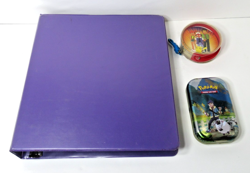 2016-2020 ASSORTED POKEMON CARDS APROX. 308 IN BINDER W/ SLEEVES + TIN & RUMMY - Image 2