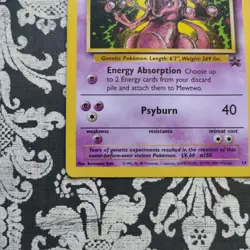 Mewtwo Wotc Black Star Promo #14/53 Pokemon Card Vintage - Image 4