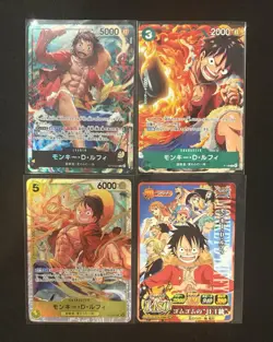 Monkey.D.Luffy Card Bundle Lot Of 4 One Piece Japanese - Image 1