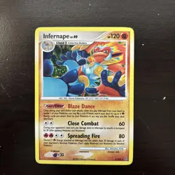 Infernape 3/100 D&P Stormfront Pokemon Card Holo Foil Rare 2008 - Image 1