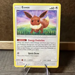 Eevee - 101/149 - Pokemon Sun & Moon Base Set Card NM - Image 3