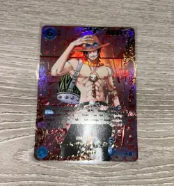 One Piece Card Ace Red Manga Alt Art OP13-119 Carrying On His Will Japanese - Image 1