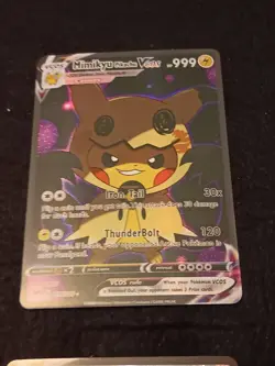 4 Pikachu Pokemon Card Holo GX VSTAR VMAX GX EX Cosplay Art - Image 3