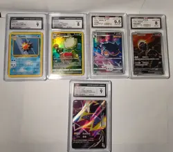 Pokemon Graded Card Lot (5) - CGC & BCTC Slabs - Vintage + Modern - 8 to 9.5 - Image 1