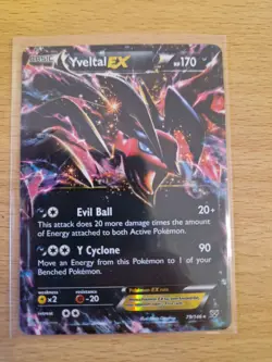 Pokemon TCG Yveltal EX Rare Card 79/146 XY Base set - Image 1