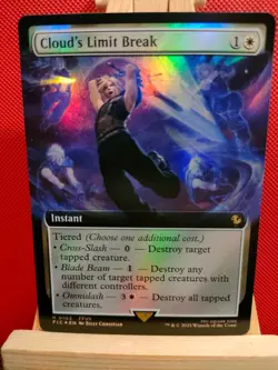 Cloud's Limit Break FOIL (Extended Art) - Final Fantasy Commander - NM - MTG - Image 1