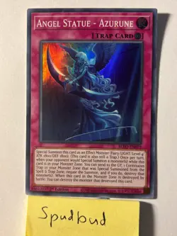 Angel Statue - Azurune Super Rare BLVO-EN079 LP 1st Edition Yu-Gi-Oh! - Image 1