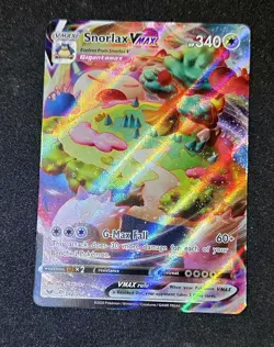 Pokemon TCG Snorlax VMAX Holo Ultra Rare Card 142/202 Sword & Shield NM - Image 1