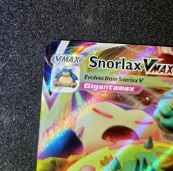 Pokemon TCG Snorlax VMAX Holo Ultra Rare Card 142/202 Sword & Shield NM - Image 2