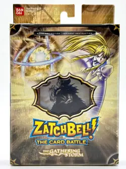 ZatchBell! Card Battle Gathering Storm Imminent Destruction DECK, Anime TCG, tan - Image 1