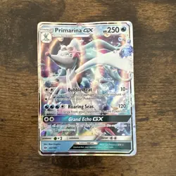 2017 Pokemon Sun & Moon Base Set - PRIMARINA GX Holo card no. 42/149 - Image 1