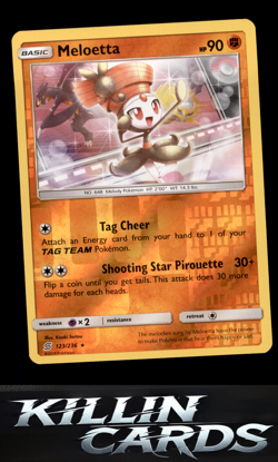 Reverse Holofoil Meloetta 123/236 Pokemon Rare SM - Unified Minds Card NM - Image 1