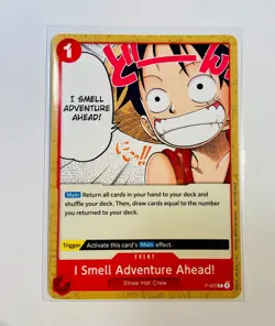 P-002 I Smell Adventure Ahead! Event Card-Promo-One Piece TCG Card-English - Image 1