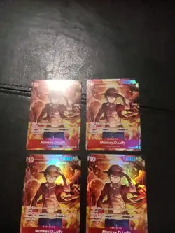 4 Monkey D Luffy One Piece Short Print Promo Art Card #2 - Image 1