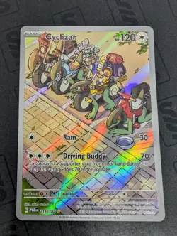 Cyclizar 215/182 SV04: Paradox Rift Holo Full Art Pokemon Card - Image 1