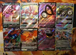 Lot of 8 Pokemon TCG Cards V & VSTAR Near Mint Condition - Image 1
