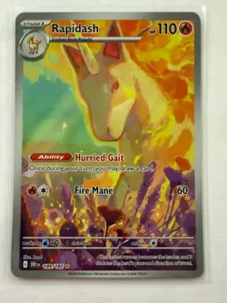 Pokemon Rapidash 189/182 Sv10: Destined Rivals Holo Illustration Rare - Image 2
