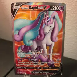 Pokemon Galarian Rapidash V 167/198 Chilling Reign Full Art Ultra Rare NM/M - Image 1