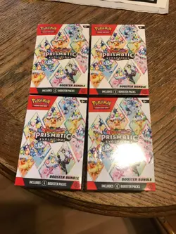 Pokemon Prismatic Evolutions Booster Bundles ( New and Sealed ) - Lot of 4 - Image 1