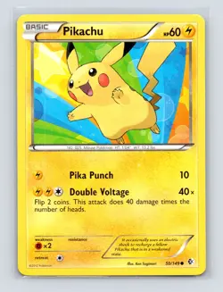 Pokemon TCG Pikachu 50/149 Boundaries Crossed Normal LP - Image 1