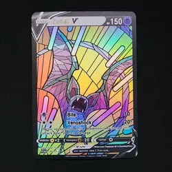 Pokemon Zubat Stain Glass Custom Made Fan Art Holo - Image 1