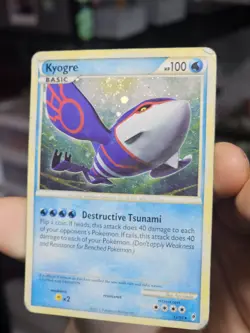 2011 Pokemon Kyogre 12/95 Call of Legends Holo DMG W/Swirl!! - Image 2