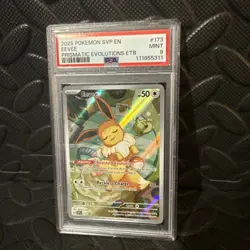 Pokemon TCG Eevee SVP 173 Black Star Promo PSA 9 - Image 1