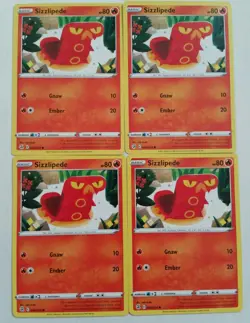 4x Pokemon TCG Fusion Strike: Sizzlipede (046/264) - Common - Near Mint - Image 1