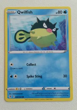 4x Pokemon TCG Fusion Strike: Qwilfish (060/264) - Common - Near Mint - Image 2