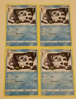 4x Pokemon TCG Silver Tempest: Glalie (042/195) - Uncommon - Near Mint - Image 1