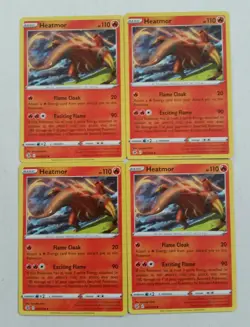 4x Pokemon TCG Fusion Strike: Heatmor (041/264) - Uncommon - Near Mint - Image 1