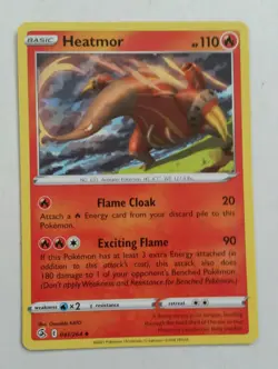 4x Pokemon TCG Fusion Strike: Heatmor (041/264) - Uncommon - Near Mint - Image 2