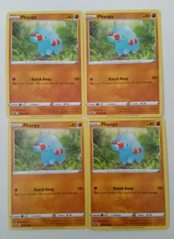 4x Pokemon TCG Silver Tempest: Phanpy (091/195) - Common - Near Mint - Image 1