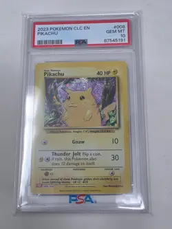 PSA 10 Pikachu 2023 Pokemon CLC EN TCG Classic Collection 008/034 English - Image 1