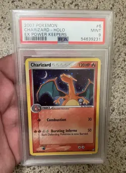Pokemon Charizard EX Power Keepers Reverse Holo Rare #6 PSA 9 Mint - Image 1