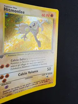 Pokemon Hitmonlee 7/62 Fossil Rara Holo Prima Edizione Wizards ITA Carte Vintage - Image 3