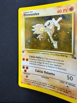 Pokemon Hitmonlee 7/62 Fossil Rara Holo Prima Edizione Wizards ITA Carte Vintage - Image 4