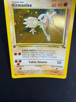 Pokemon Hitmonlee 7/62 Fossil Rara Holo Prima Edizione Wizards ITA Carte Vintage - Image 5